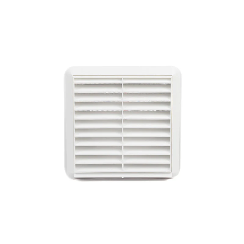 100mm WHITE LOUVE WALL OUTLET