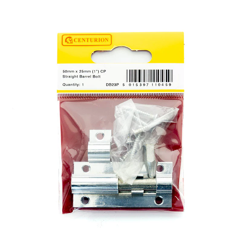 50mm X 25mm CP STRAIGHT BARREL BOLT