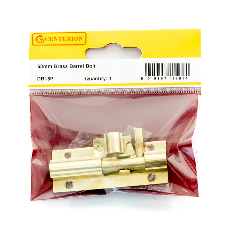 63mm X 25mm PB STRAIGHT BARRREL BOLT