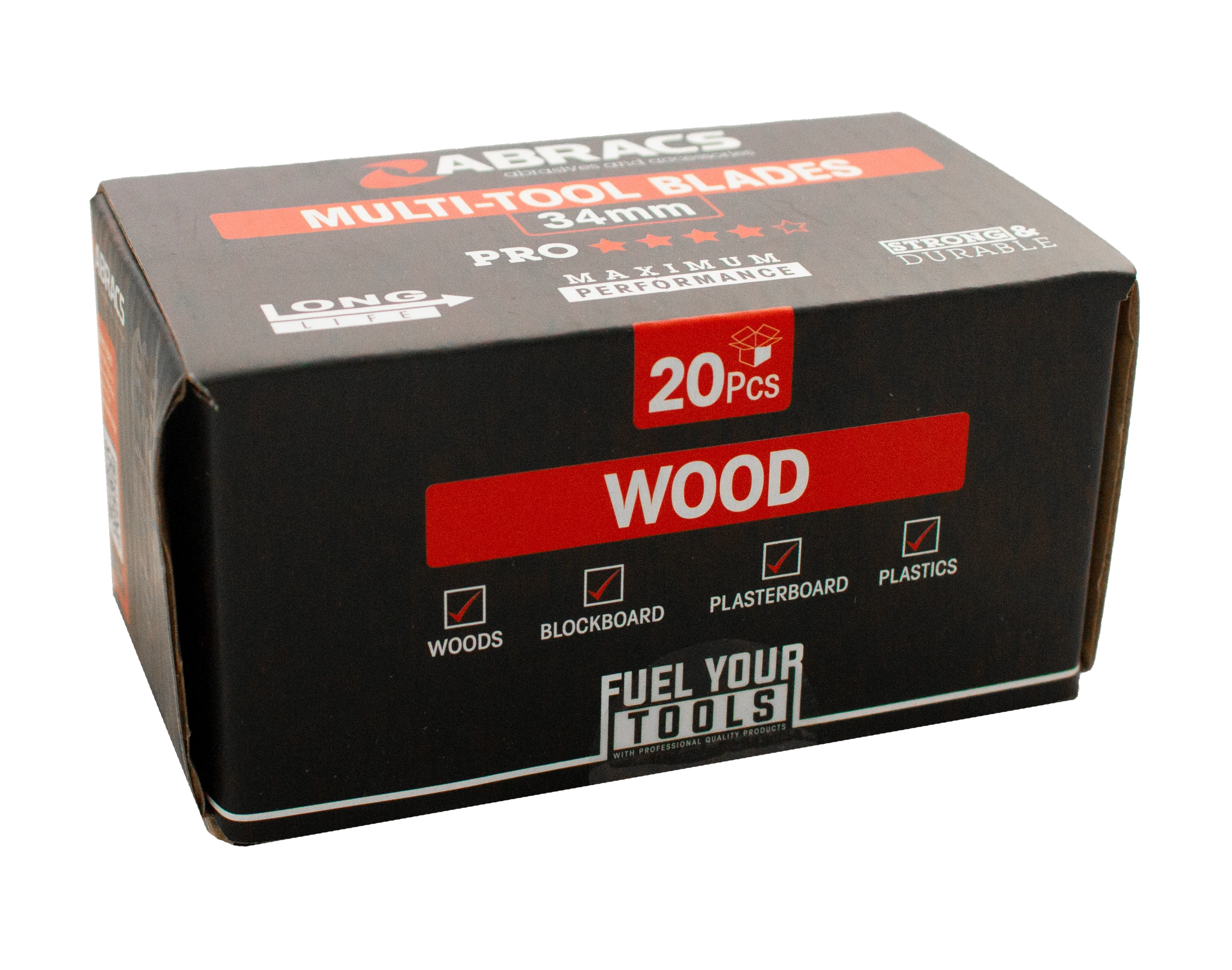 ABRACS 34MM MULTI-TOOL WOOD BLADE 20PC