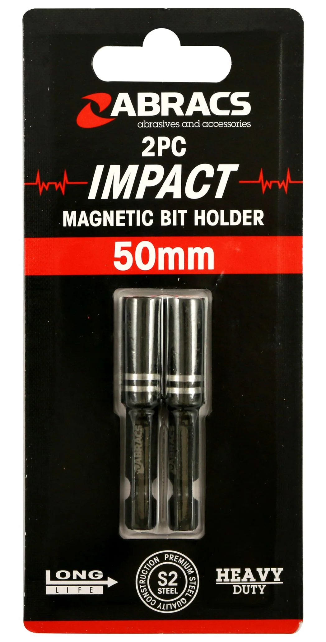 ABRACS 50mm MAGNRTIC BIT HOLDER 2PK