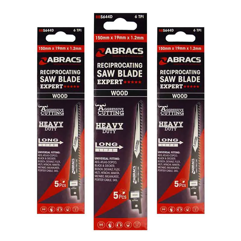 ABRACS RECIPROCATING BLADES WOOD 300MM