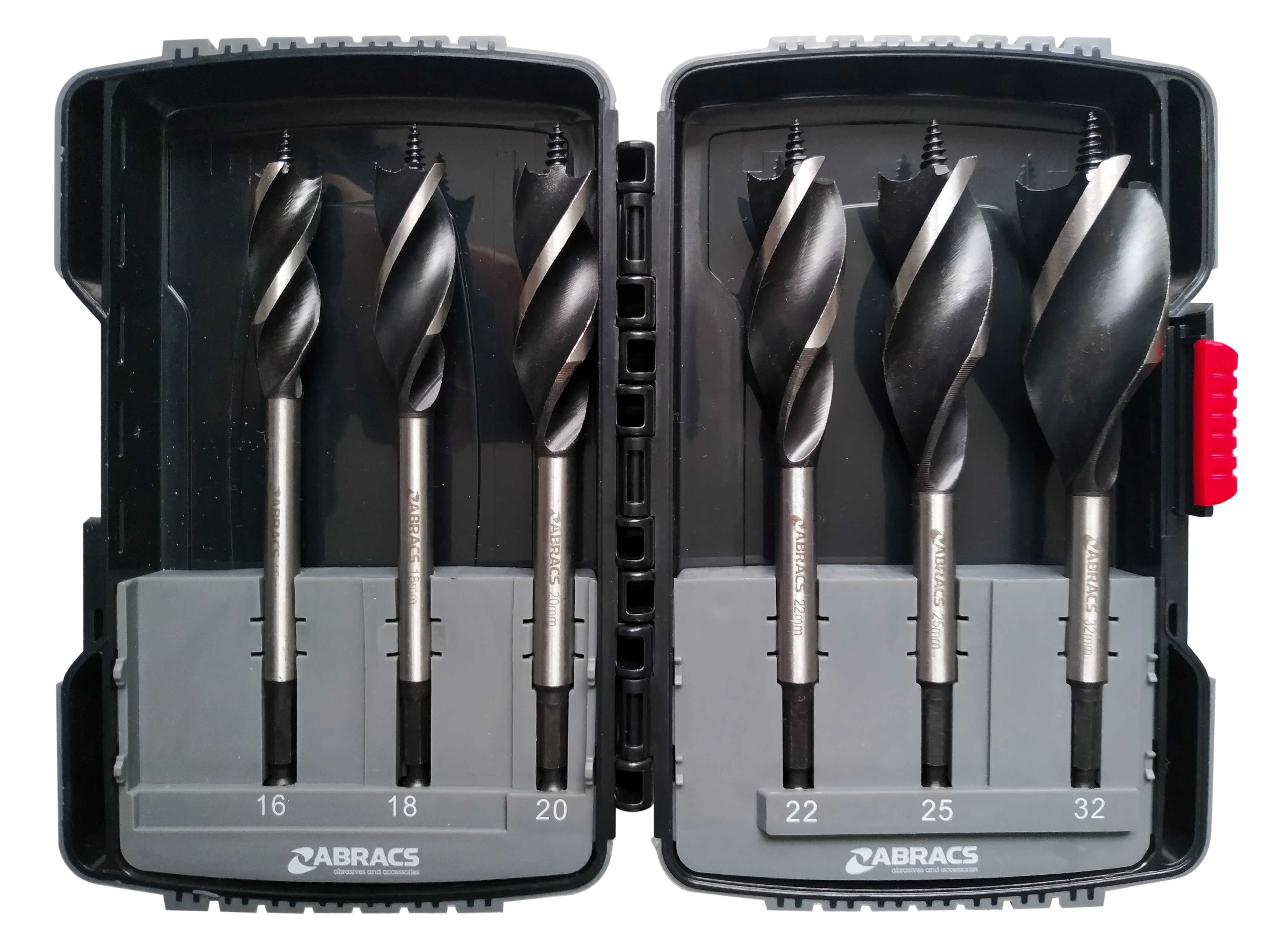 ABRACS SPEED AUGER WOOD BIT 6PC SET