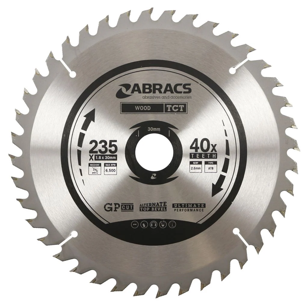 ABRACS TCT 235mm X 30mm 40T