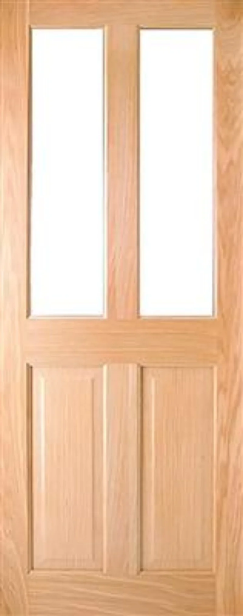 ADDISON PRE-FIN OAK 2-LITE UNGLAZED DOOR