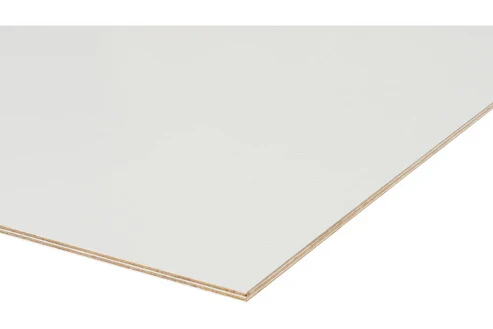 Birch Plywood with Smooth White Melamine surface 2500 X 1250 ( 5 VARIANTS AVAILABLE)
