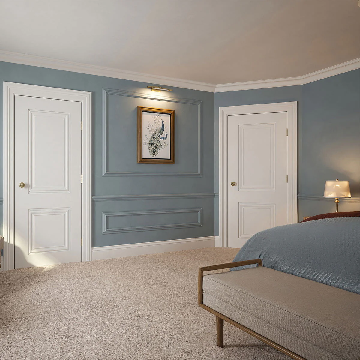 CAROLINA 2 PANEL WHITE PRIMED DOOR - Image 3