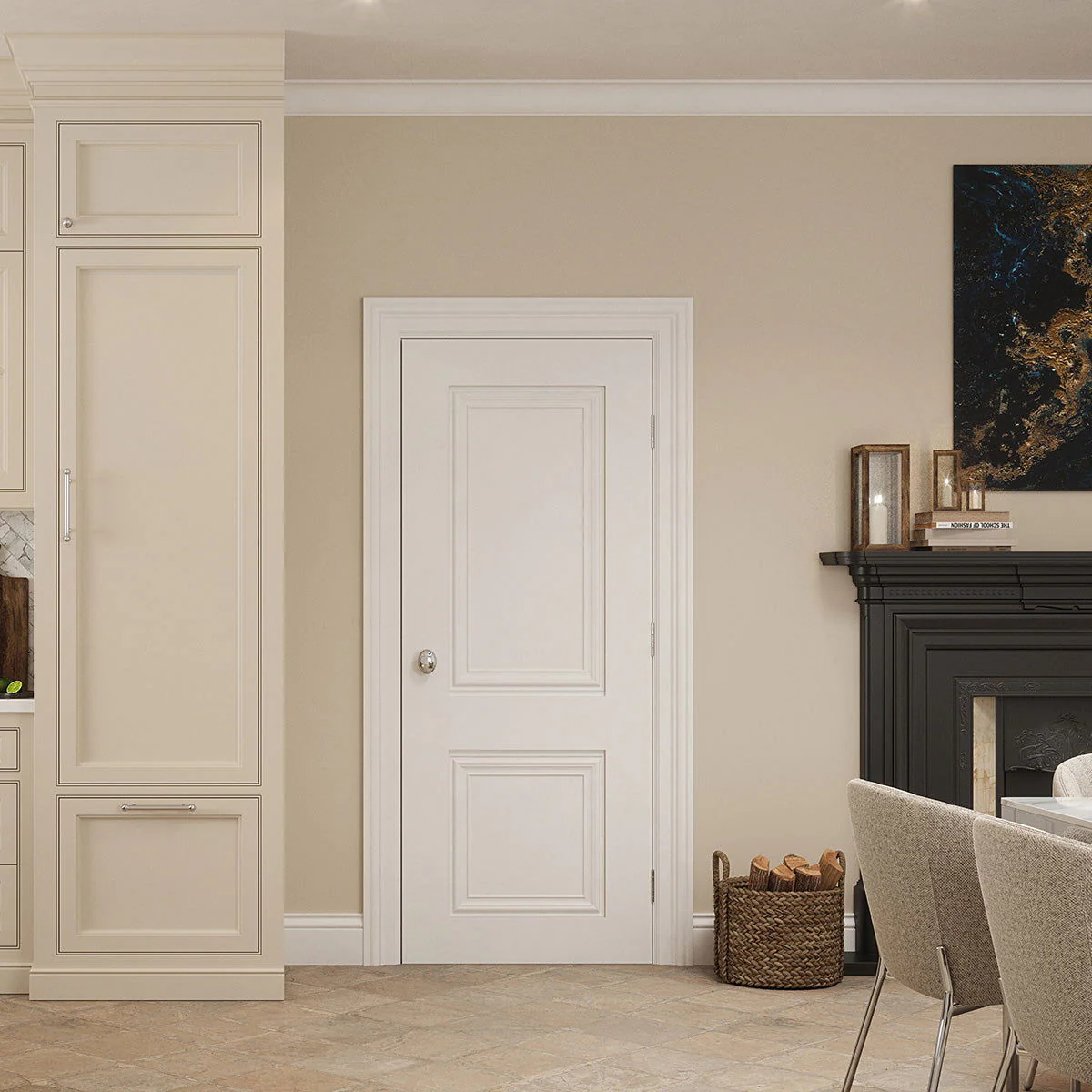 CAROLINA 2 PANEL WHITE PRIMED DOOR - Image 6
