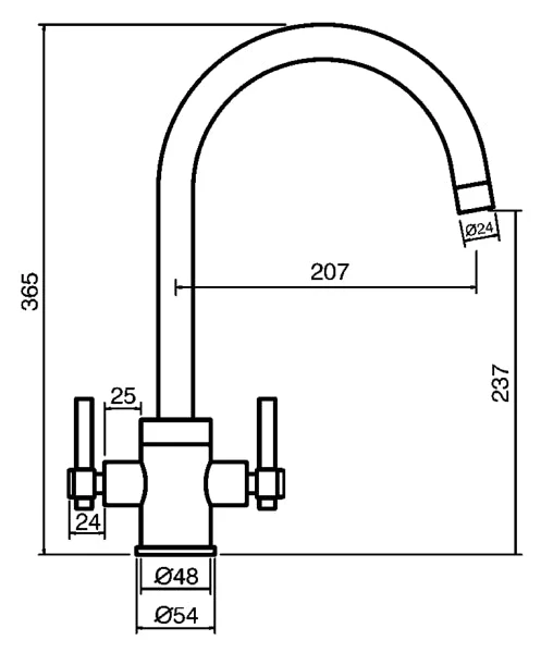 CLEARWATER ROCOCO TAP BRUSHED NICKEL - Image 6