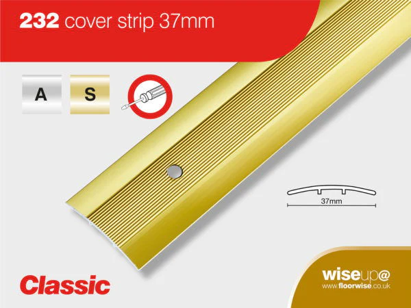 COVER STRIP  P/ALUM 37MM 2.7M