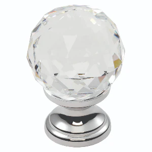 Crystal Cut Knob 35mm Ctc Chrome