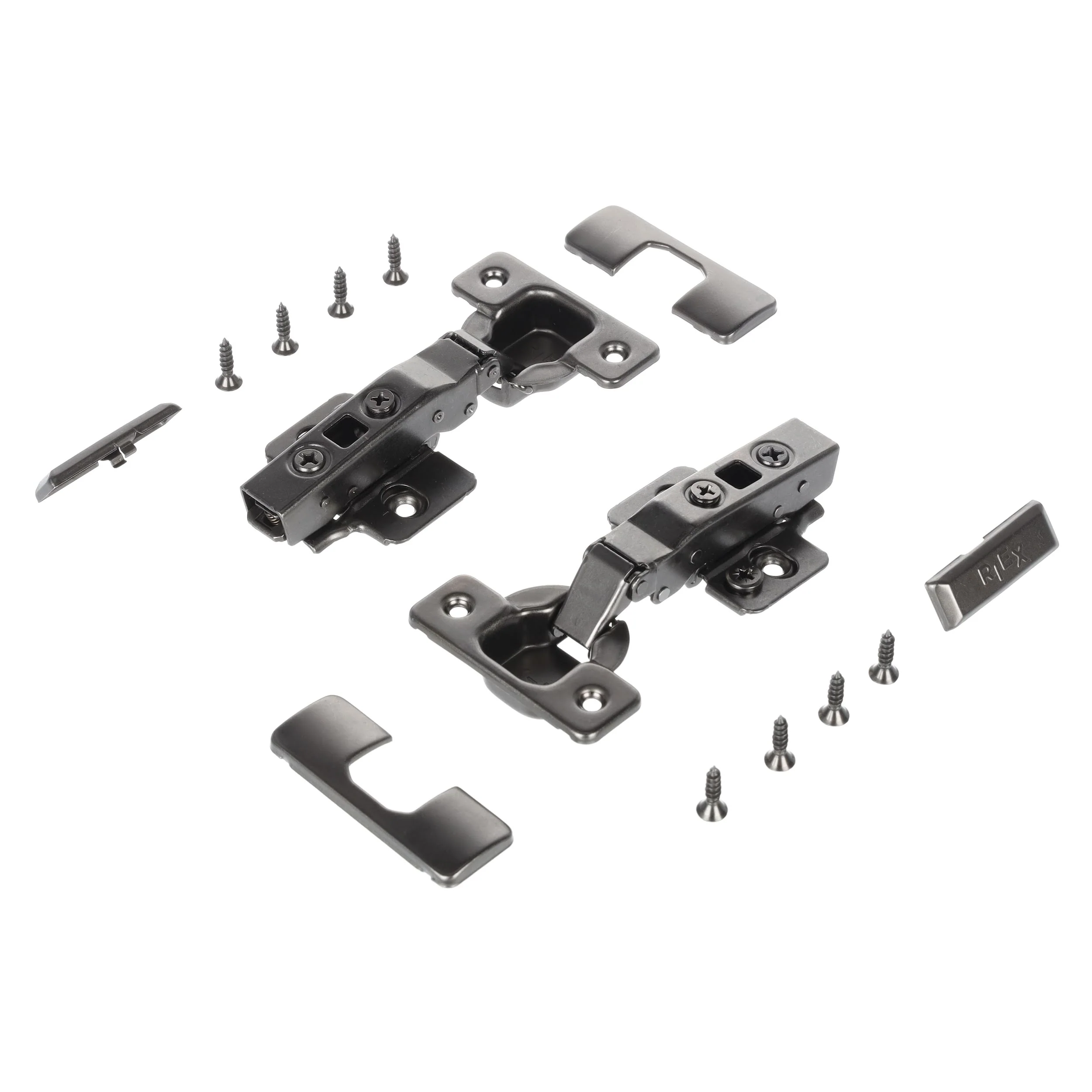Dark Grey soft close cabinet hinges
