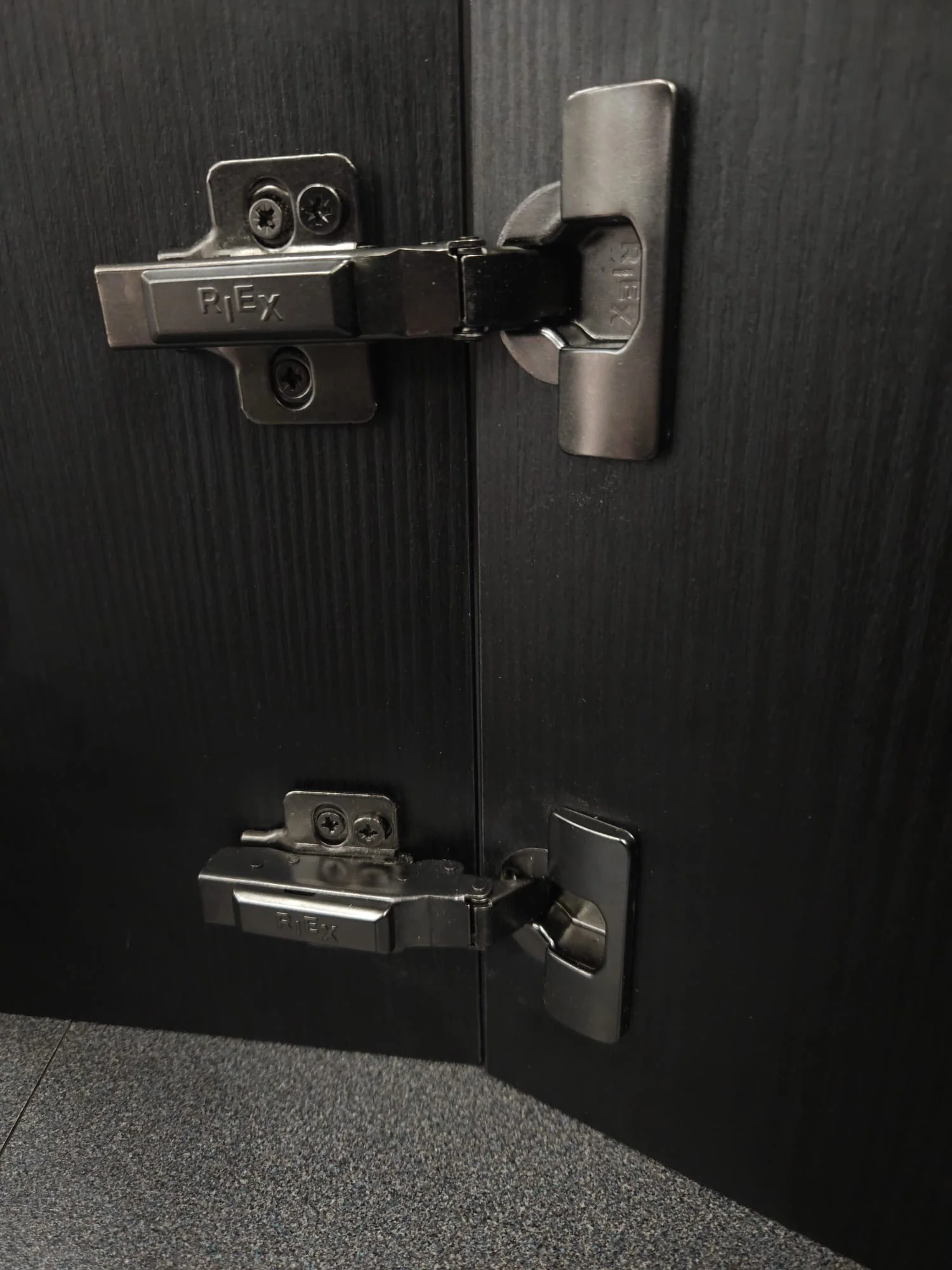 Dark Grey soft close cabinet hinges - Image 3