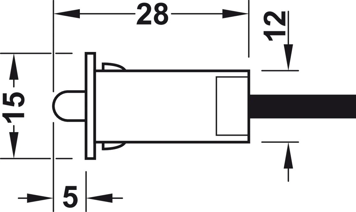 Door Contact Switch, for use with Loox LED Lights - Image 2