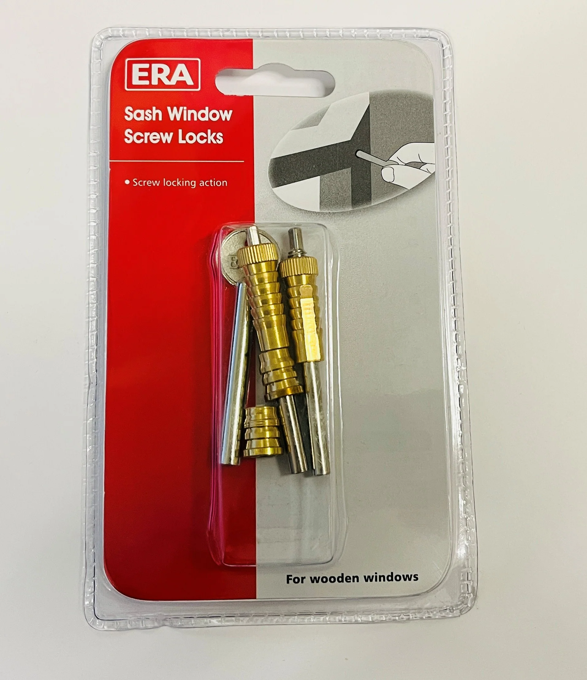 ERA SASH WINDOW BOLT WHITE