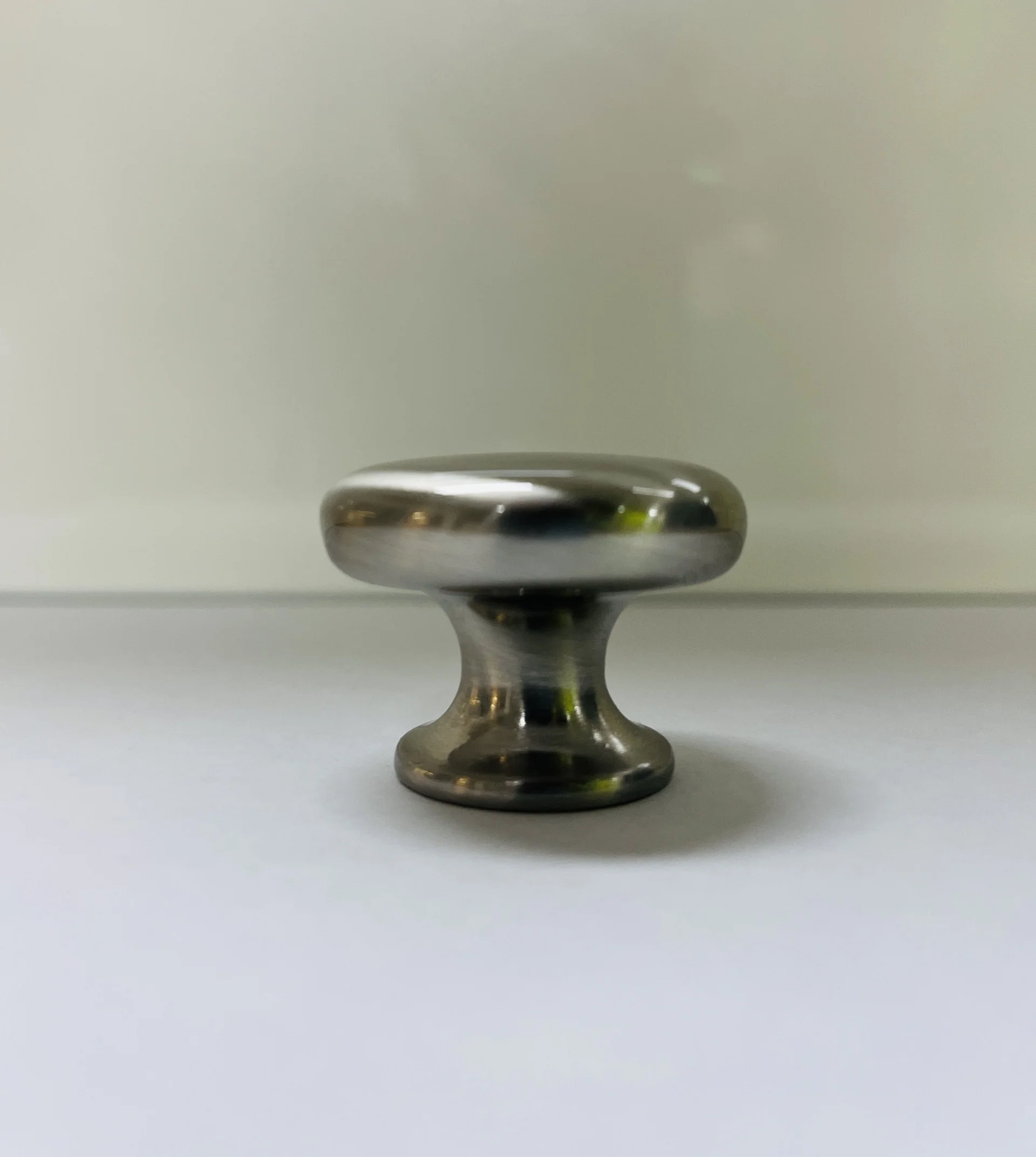 Flat Top Satin Nickel Knob 33mm - Image 2