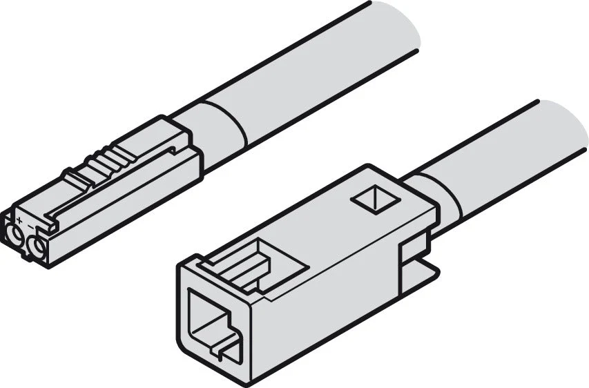 LED Extension Lead, for use with Loox 12 V Monochromatic Lights and Drivers
12 V, 5 A, 18 AWG, Length 2000 mm - Image 4
