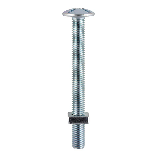 M6X25 Roofing Bolt&Sq Nut Pk10 - Image 2
