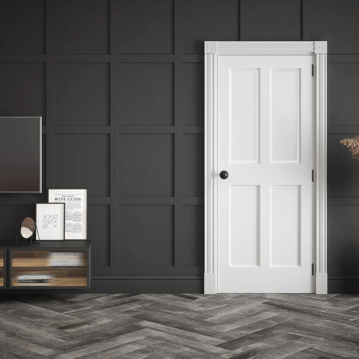SHANNON MOULDED 4 PANEL SMOOTH DOOR - Image 2
