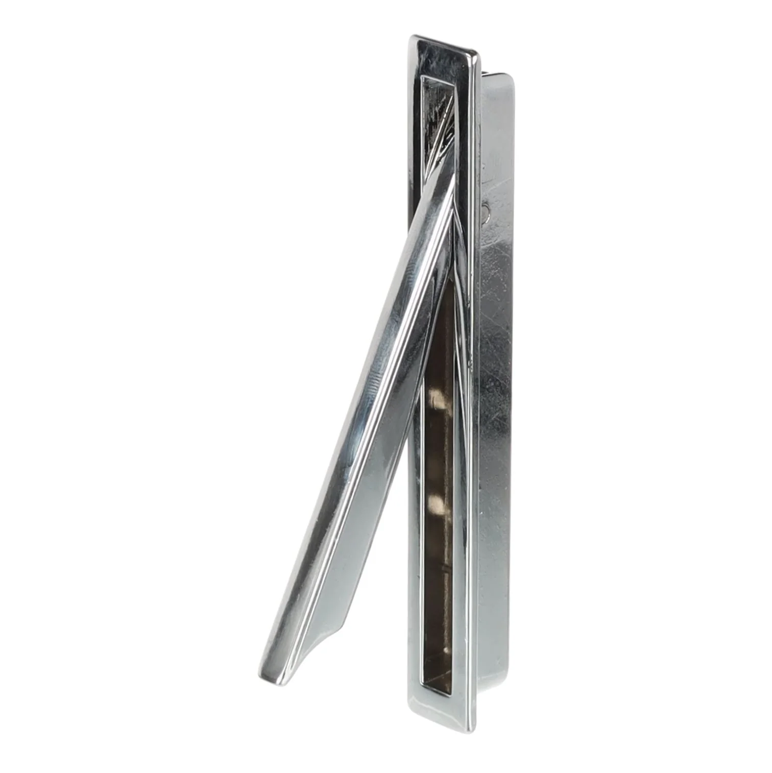 POLISHED CHROME RECESSED FLUSH PULL 111mm - Image 2