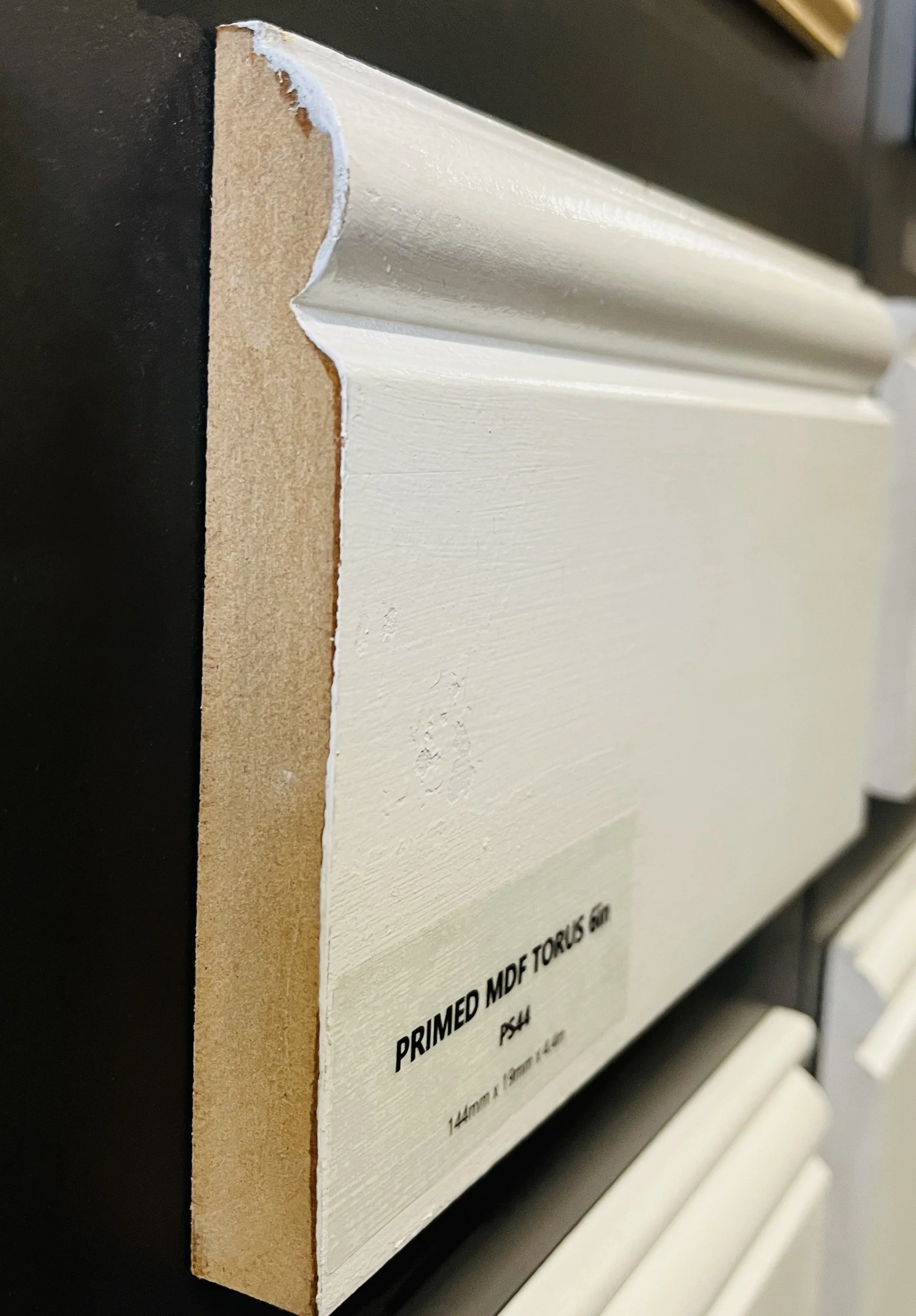Primed MDF 6" Torus Skirting X 4.4Mt Length - Image 2
