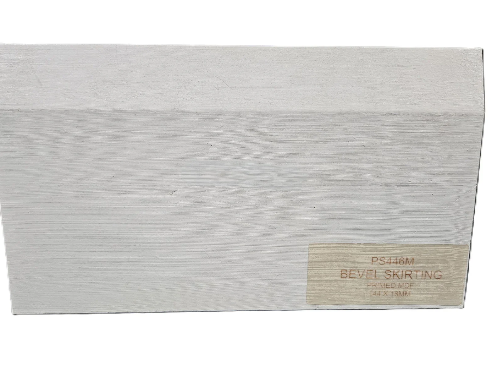 Primed MDF Bevel Skirting 5" X 4.4Mt Length