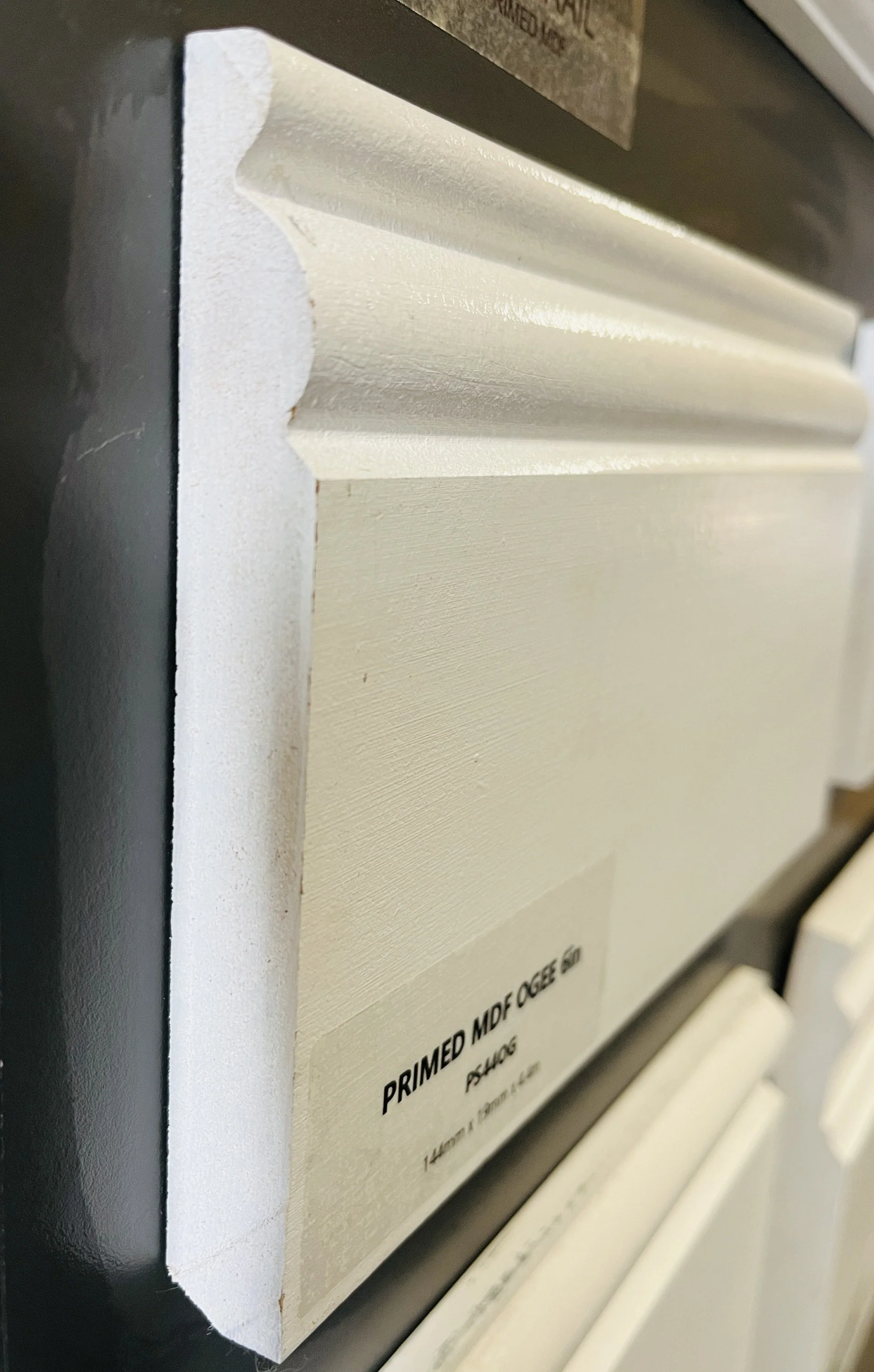 Primed MDF Ogee Skirting 6" X 4.4Mt Length - Image 2