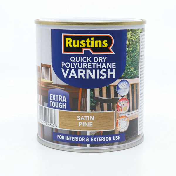 RUSTINS QUICK DRY POLYURETHANE VARNISH (27 Variants Available ) - Image 6