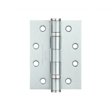 SATIN CHROME 100X76MM BALL BEARING HINGES