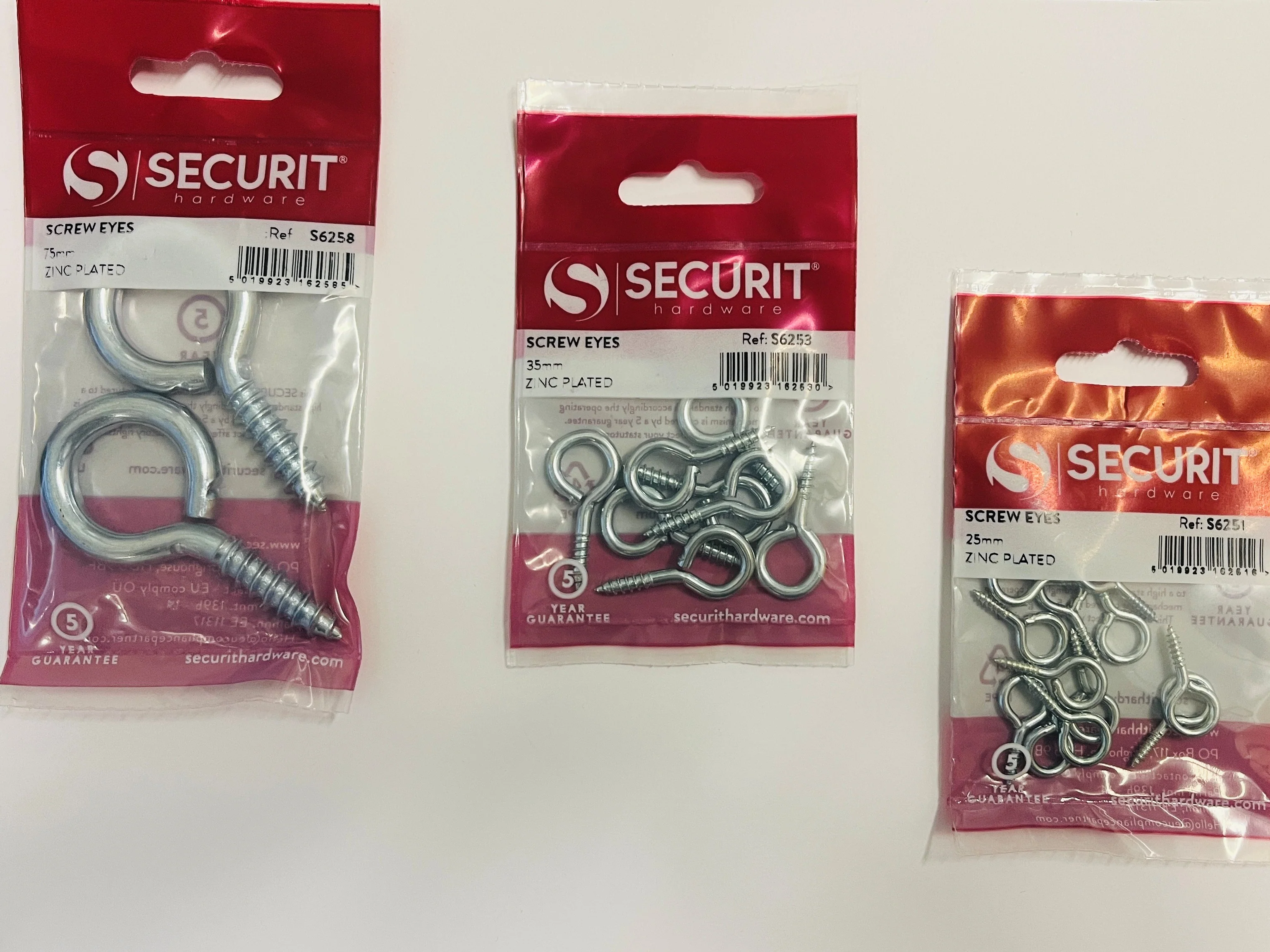 SCREW EYE ZP  (3 VARIANTS)