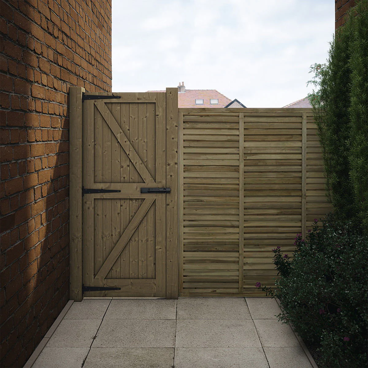CAMDEN FRAMED LEDGED & BRACED DOOR 44mm - Image 11