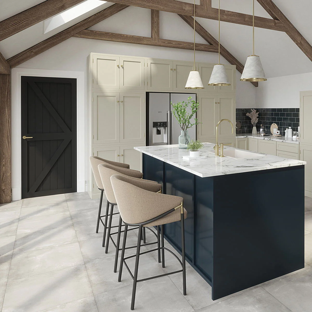 CAMDEN FRAMED LEDGED & BRACED DOOR 44mm - Image 5
