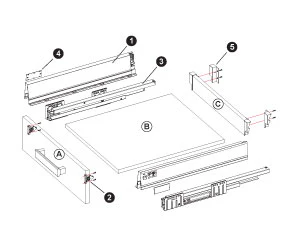STARBOX 18MM CUTLERY DRAWER KIT (EXCLUDING BASE,BACK & DRAWER FRONT) - Image 2