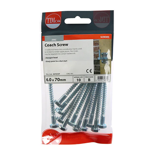 Timco Coach Screw (12 Variants Available ) - Image 2