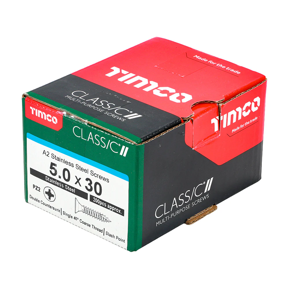 Timco Classic Stainless Steel Screw Pz2 Csk -A2 (20 Variants Available ) - Image 16