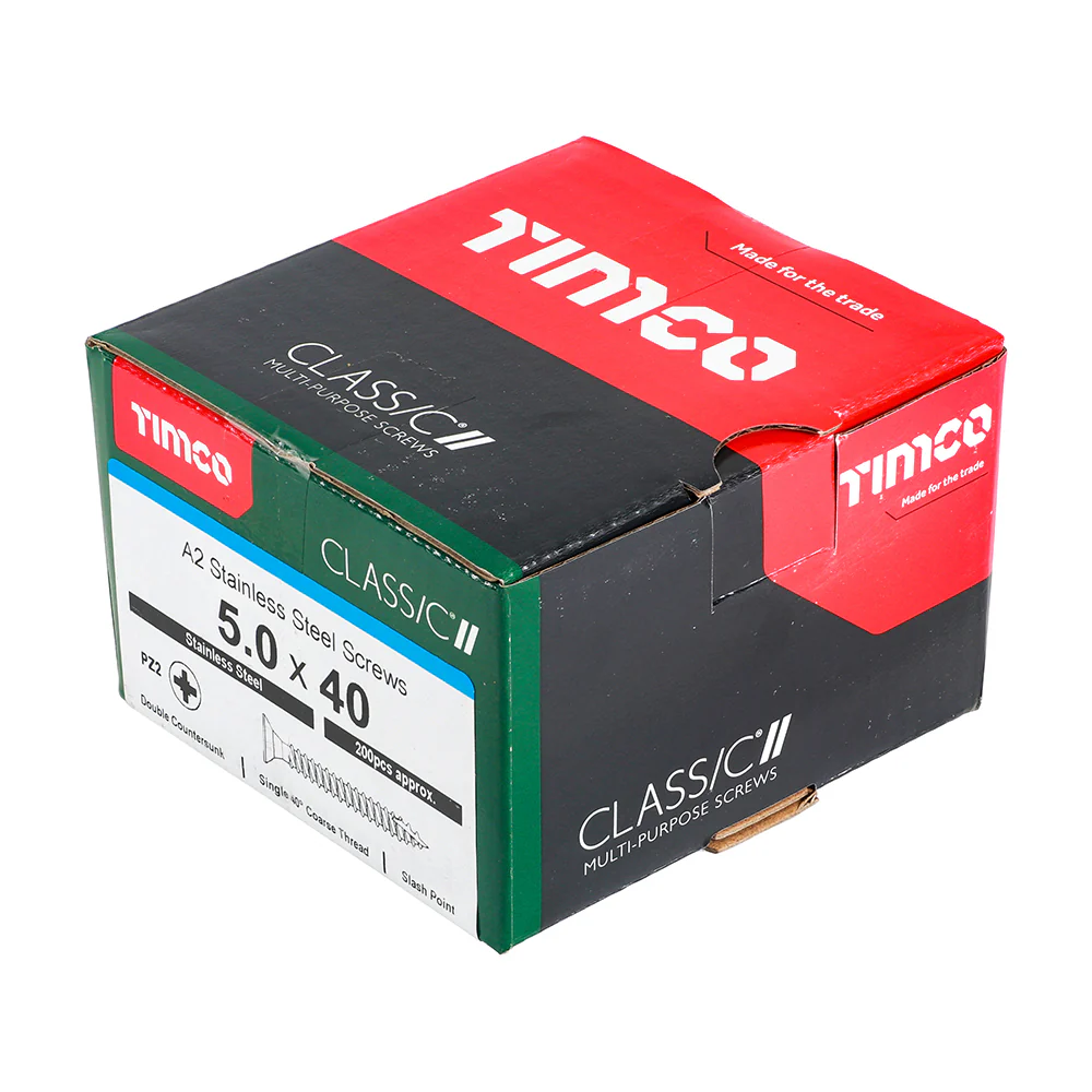 Timco Classic Stainless Steel Screw Pz2 Csk -A2 (20 Variants Available ) - Image 17