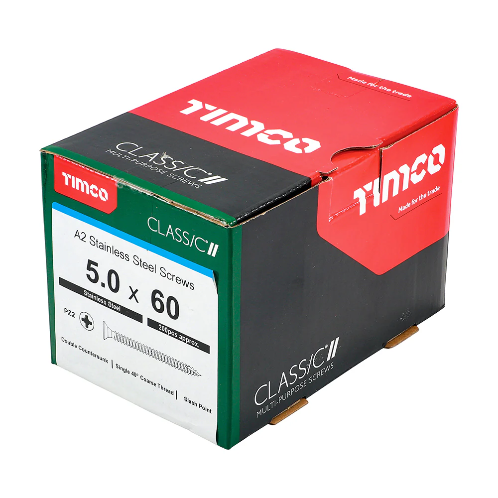 Timco Classic Stainless Steel Screw Pz2 Csk -A2 (20 Variants Available ) - Image 19