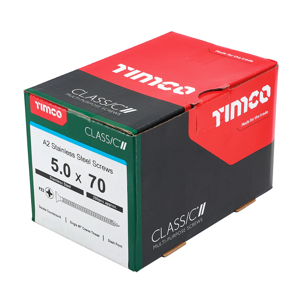 Timco Classic Stainless Steel Screw Pz2 Csk -A2 (20 Variants Available ) - Image 20
