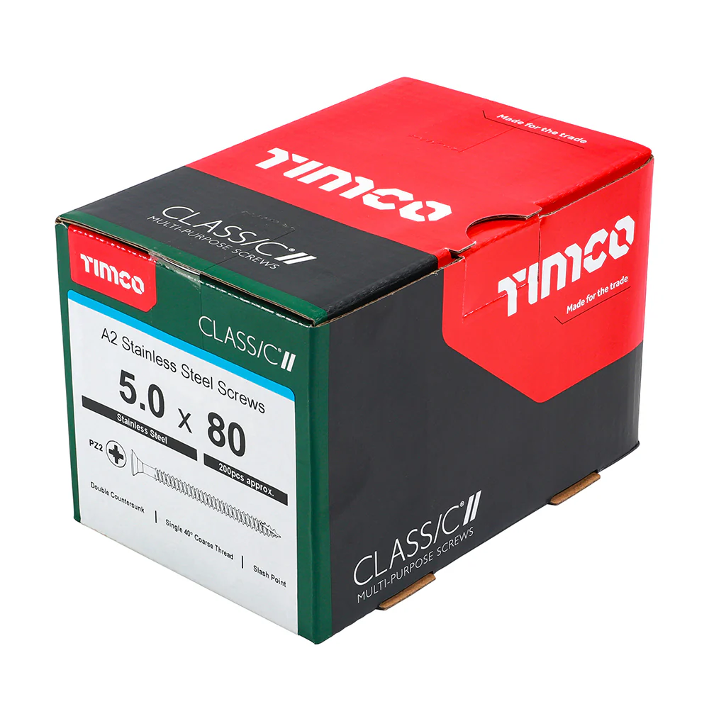 Timco Classic Stainless Steel Screw Pz2 Csk -A2 (20 Variants Available ) - Image 21