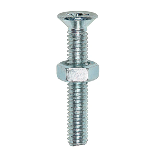 Timco Countersunk Machine Screw & Nut (9 Variants Available)