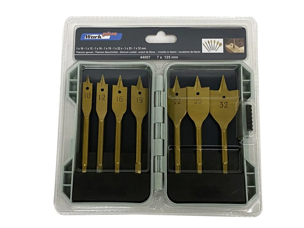 TOKO 7PCS FLAT WOOD BIT SET