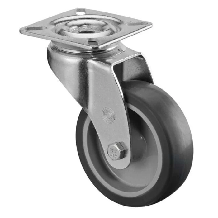 Transport Castor 75mm Swivel, Fixed, Brake  60kg Grey ( 3 VARIANTS )