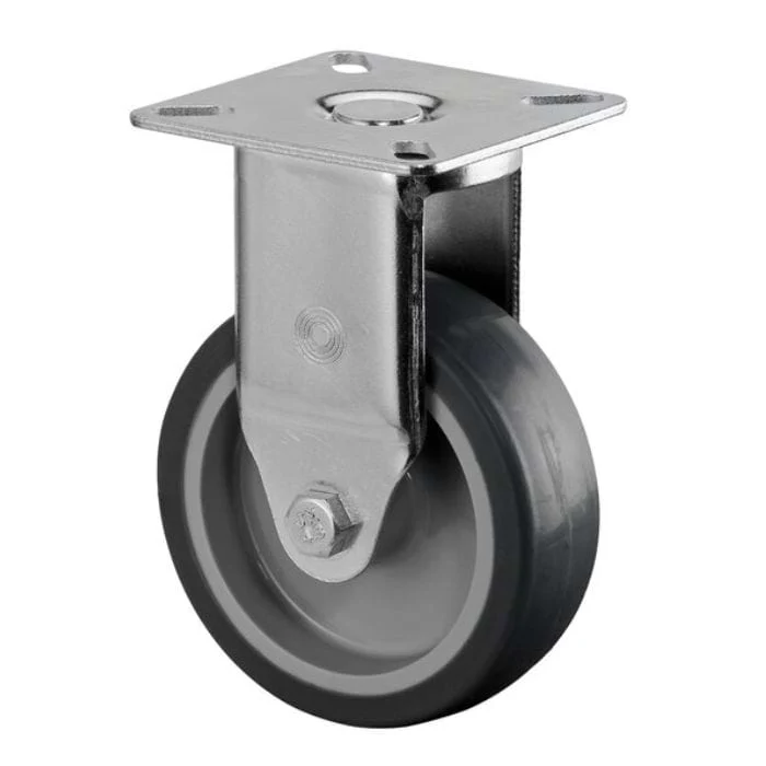 Transport Castor 75mm Swivel, Fixed, Brake  60kg Grey ( 3 VARIANTS ) - Image 2