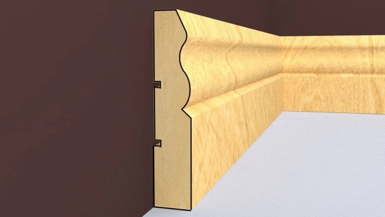 WHITE DEAL 5" OGEE SKIRTING MD15 RTDC (119 X 19) PER 5.4MT LENGTH