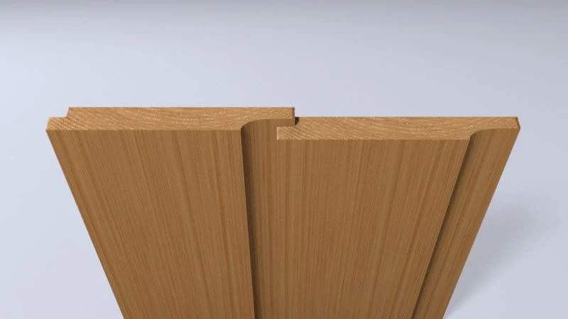 WHITE DEAL SHIPLAP 6" MICROSHADE BROWN PER 5.1MT